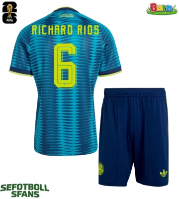 Colombia Richard Rios #6 Bortaställ Barn VM 2026 Kortärmad (+ Korta byxor)